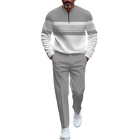 Casual Fashion Men's Long-Sleeve Pants Set