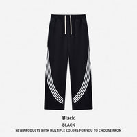 Striped Short-sleeve Pants Sportswear Set