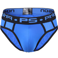 Men's Low Waist Sexy Solid Color Breathable Briefs