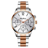 Fake Three-eye Men's Steel Belt Business Casual Quartz Watch