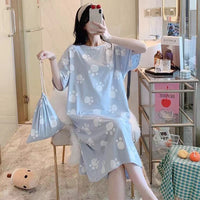 Cute Striped Womens Short-sleeve Loungewear With Color-blocking