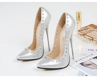 Metal Heel Stiletto High Heels Plus Size Night Club