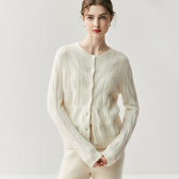 Ribbed Sweater With A Crew Necksoft
