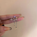 FashionIntegrated Moon And Star Long Earrings