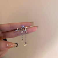 FashionIntegrated Moon And Star Long Earrings