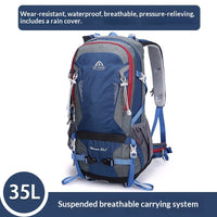 Ai Wang Outdoor Sports Hiking & Trekking Multifunctional Ultra-Light Oxford Cloth Unisex 35-Liter High-Capacity Backpack