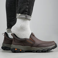 Rubber Wear-resistant Men's Casual Leather Shoes