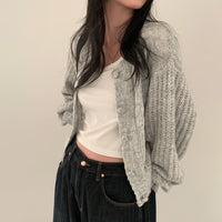Retro Lazy Style Sweater Coat Women's Winter