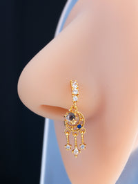 Flower Triangular Heart Butterfly Nose Nail