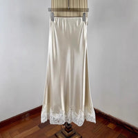 Elegant Lace Stitching Hip Long Dress For Women