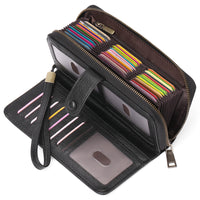 Expanding Card Holder Women's Long Wallet Passport Bag