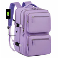 Mens Large-Capacity Business Backpack With Dry-Wet Separation Compartments