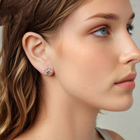 Retro Fairy Tale Pumpkin Car Stud Earrings French Elegant Romantic