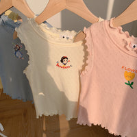 Cartoon Cutout T-shirt Baby Wide Print