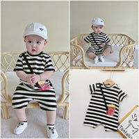 Striped Out Ha Clothing Children's Crawling Suit