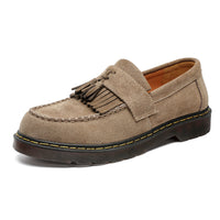 Fur Platform Woven Tassel Men's Shoes Martin Boots