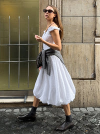 Elegant Jacquard Off-shoulder Dress