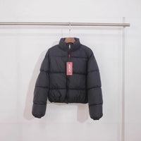 Small Stand-up Collar Downcotton-padded Jacket Women's Thickened
