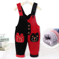 Thicken Plus Velvet Children's Overalls