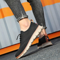 Summer New Dad Shoes British Style Trendy Running Breathable Mesh Surface Shoes