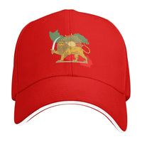 Washed Cotton Printed Hat Distressed