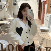 New Love Long Sleeve Slim Women Sweater Cardigan