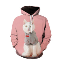 Hooded Men's Sweater Animal Digital Printing
