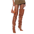 Womens Plus-Size Fashionable Sexy Over-the-Knee Boots