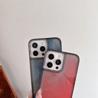 Luminous Quicksand Phone Case Soft Edge Hard Backboard Protective Cover