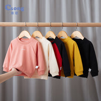Western Style Long-sleeved Pure Cotton Round Neck T-shirt Top