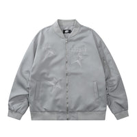 Five-pointed Star Embroidered Jacket For Men