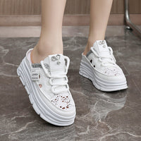 Hollow-out Platform Casual Shoes White Shoes Sandals