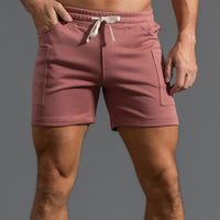 Cotton Sports Shorts Men's Four-point Middle Pants Overalls