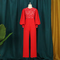 Loose Zipper Straight Tribute Sleeveless Slim Fit Jumpsuit