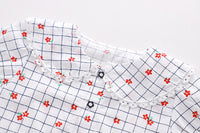 Shirt Short Sleeve Bib Clothes Children's Summer Two Piece Set