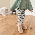 Girls Winter Fleece-lined Thick Leggings