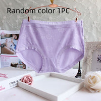 Large Size Ladies' Underwear Mid-high Waist Breathable Middle-aged Mom Briefs