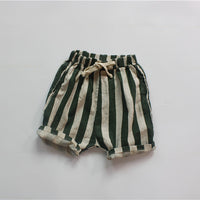 Girls' Pants Striped Cropped Pants Loose
