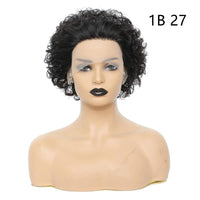 Women's Fashion Front Lace African Small Curly Wig