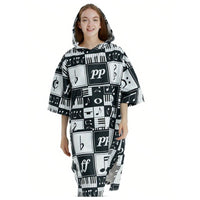 Cross-border Hot Selling Floral Hooded Laundry Quick-drying Towel Cloak Bathrobe Beach Towel Bathtub Pool Shawl Wholesale