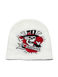 Knitted Skull Jacquard Cold-proof Warm Wool Hat