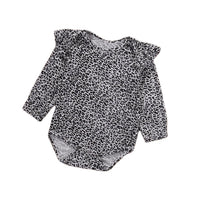 One-piece Romper For Girls With Leopard Print In Europe And America