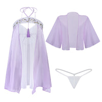 Underwear Sexy Embroidery Hollow Ancient Style Han Chinese Clothing Split Nightdress