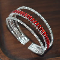 Three-layer Openwork Rhinestone Zircon Personalized Trendy Bracelet