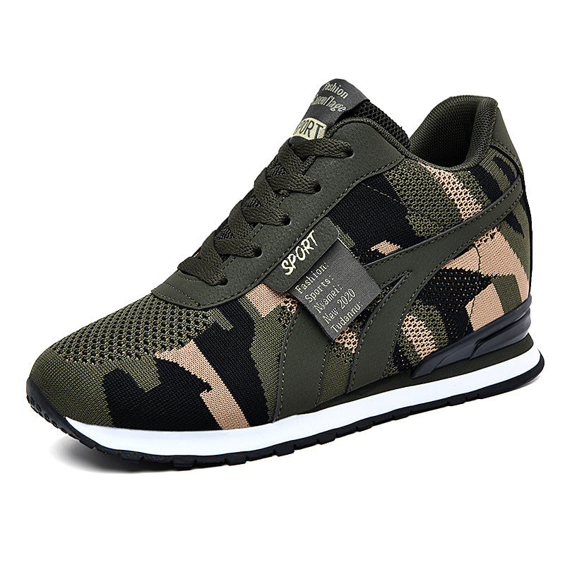 Camouflage Height Increasing Insole Sports Leisure Tourist Shoes