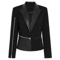 Springautumn Fashionable Patchwork Blazer For Women