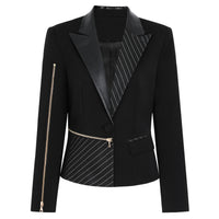 Springautumn Fashionable Patchwork Blazer For Women
