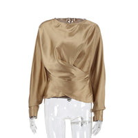 Women's Round Neck Top Simple Graceful