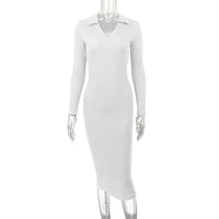French-style Sexy Deep V-Neck Lapel Slimming Dress