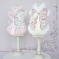 Chinese-style Tasseled Pet Clothing For Fall And Winter